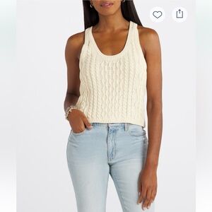 Free People High Tide Cable Sweater Tank